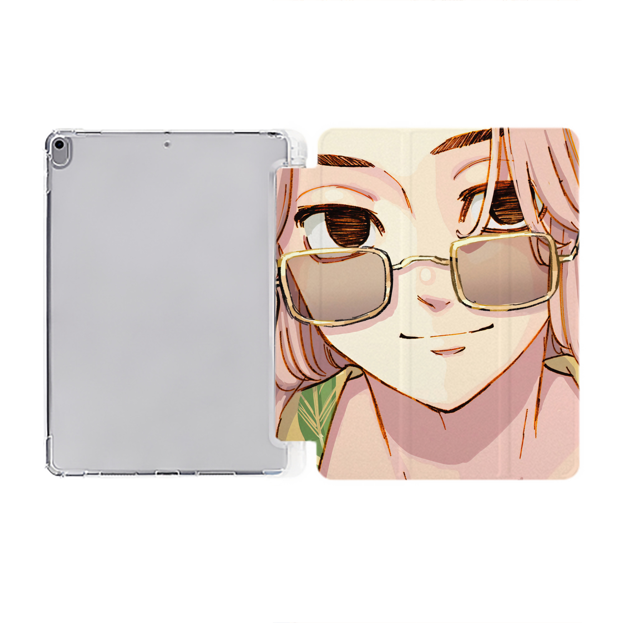 （画像用） 東京リベンジャーズ Tokyo Revengers IPad ケース ペン収納付き 三つ折りスタンド PUレザー×シリコン 対応機種9.5/10.5/10.9インチ